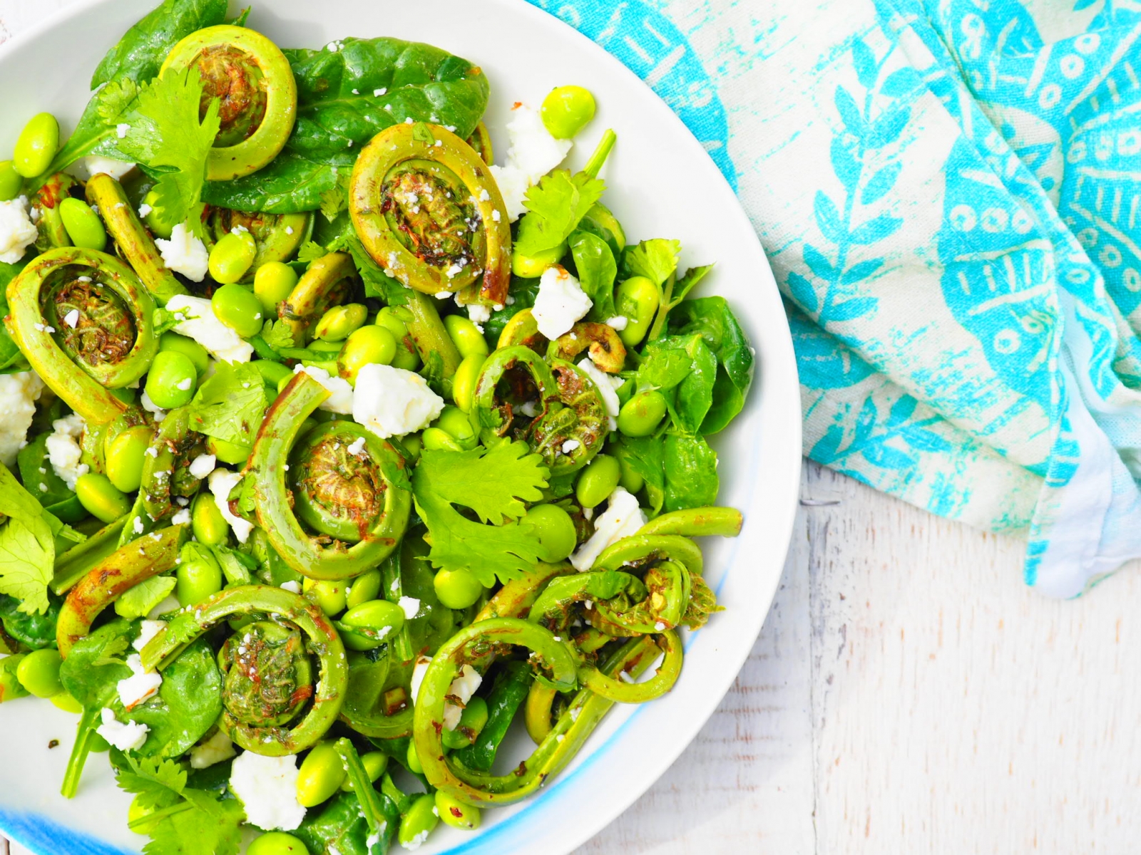 Edamame-Fiddlehead-Salad